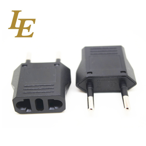 Adaptador de Enchufe de Corriente Alterna de EE. UU. a Dinamarca, Color Negro, Venta al Por Mayor - Product Image 2