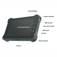 Yocto 7 pouces IP67 robuste panneau PC tablette industrielle système Linux intégré 4G TLE GPS GNSS ISO 7637-II tablette ISO