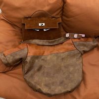 Vêtements pour chiens toutes saisons Schnauzer Bichon Frise Teddy Shiba Inu West Highland Veste en cuir vintage rétro de taille moyenne