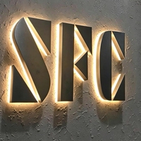 Diseño de Logotipo Empresarial, Letrero para Tienda al Aire Libre, Letras Grandes, Señalización Personalizada, Letras LED 3D Retroiluminadas, Letrero de Pared para Empresa