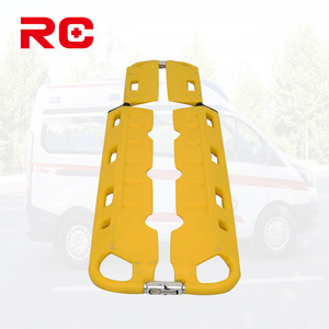 Proveedor de China, camilla de cuchara de rescate de ambulancia PE, camilla de plástico plegable transparente X separable que incluye 3 cinturones de seguridad - Product Image 5