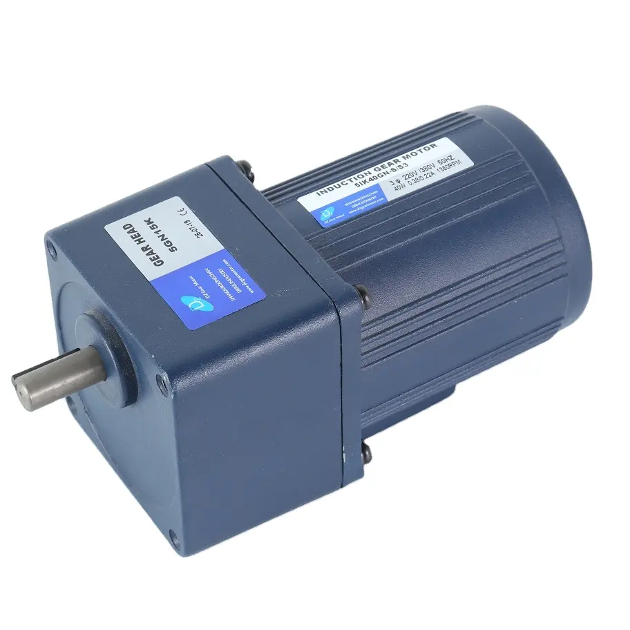 70Mm 80Mm 90Mm 25W 40W 60W 90W 120W 2IK 3IK 4IK 5IK 6IK Speed Control Omkeerbare Ac Vermindering Geared Motor Met Versnellingsbak