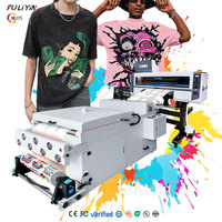 Nouvelle imprimante DTF numérique FULIYIN à 2 têtes, entièrement automatique, 4 passes, 10 m², 600 mm, pour motifs artistiques, logos, patchs, motifs couleur pleine, DTF