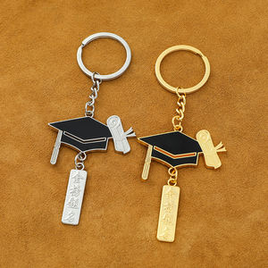 Custom <b>Laser</b>-Engraved 2026 Zinc Alloy Graduation Keychain Set Custom Creative Lightweight High Quality Pendants - Product Image 4
