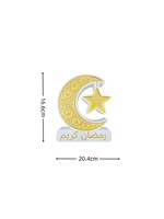 Lampe de nuit rechargeable en forme de lune et d'étoile imprimée en 3D, sans fil, avec détecteur de mouvement, pour Ramadan Kareem, décoration de la maison pour les fêtes islamiques musulmanes et l'Aïd