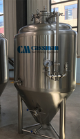 Réservoirs de fermentation de bière en acier inoxydable 50L directs d'usine utilisés pour la ferme de restaurant 50L pour le moteur de roulement de bière artisanale d'alcool