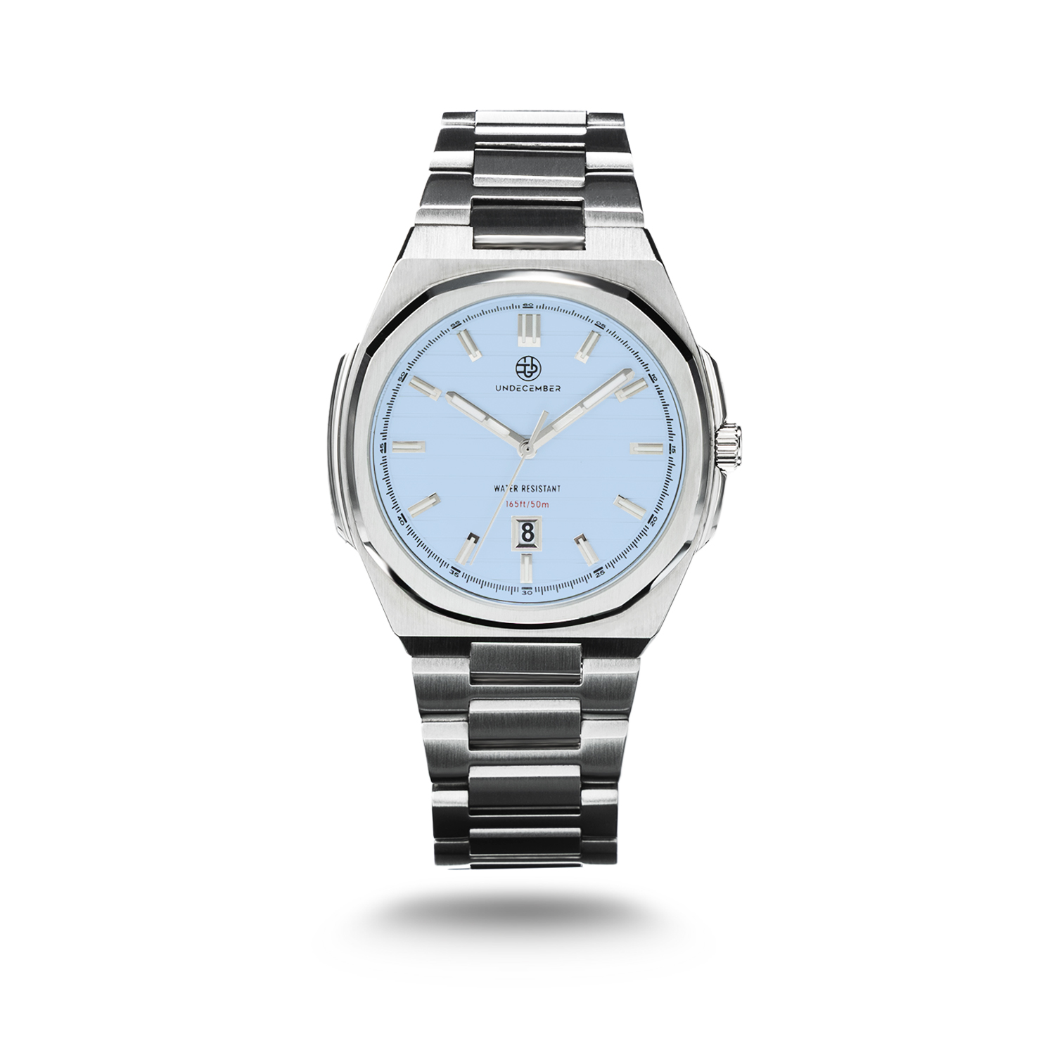 Silver & Light Blue - D