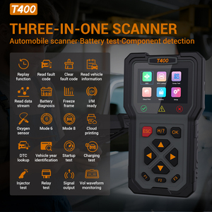 T400 OBD2รถยนต์ใหม่ล่าสุดรหัสยานยนต์เครื่องมือทดสอบส่วนประกอบแบตเตอรี่สำหรับรถยนต์ทุกคัน T400รถยนต์ OBD2 T400 - Product Image 5