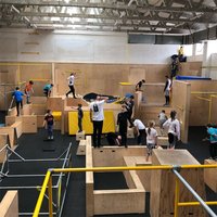 Équipement de parkour Halin pour une utilisation en intérieur et en extérieur, couleur/taille/design personnalisable, construction durable en bois et en acier