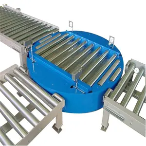 Powered 360 Degree Rotation Turntable With Roller Conveyor