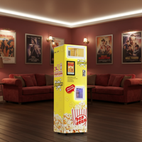Mini machine à popcorn à air chaud automatique de style rétro pour la maison et les boulangeries, 1600W, pour des collations rapides, saines et sans huile, idéale pour les fêtes et les divertissements