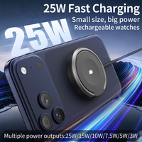 Nouveau design, chargeur magnétique puissant 25W, charge sans fil rapide pour iPhone 18 Pro Max, support de téléphone, écouteurs, chargeur de montre connectée