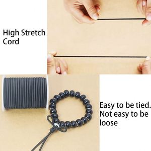 Cordón Elástico Negro de 1/8 de Pulgada (3mm) para Coser, Cuerda Elástica Redonda para Lazos de Pelo, Tira Delgada Elástica para Ropa - Product Image 3