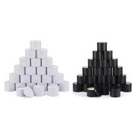 Boîtes cylindriques en fer blanc mat noir et blanc de 4 oz pour bougies DIY, fabrication de bougies parfumées, emballage cadeau, vente en gros en vrac
