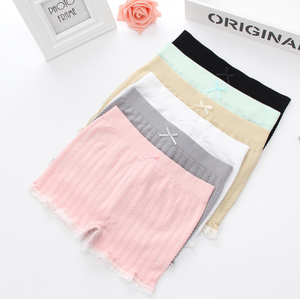Confortable torsion anti-éblouissement bas sécurité shorts pantalon fille quatre coins dentelle personnalisée femmes femme dames <span class=keywords><strong>boxer</strong></span> slips usine - Product Image 5