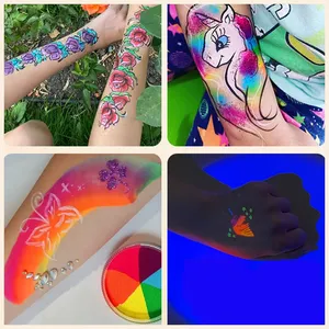 Peinture artistique imperméable de qualité supérieure, peinture à base d'eau pour le visage et le corps, ensemble de crayons, sans danger pour les enfants, maquillage d'Halloween - Product Image 3