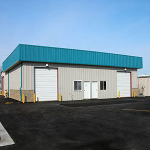 Entrepôt en acier moderne, structure robuste, résistant aux hautes températures, hauteur de 4 m, conception personnalisée, certifié ISO9001, préfabriqué - Product Image 1