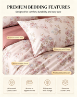Ensemble de housse de couette imprimée moderne de haute qualité, 100% coton, écologique, 300 fils, pour toutes les saisons