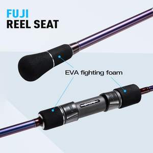 2 조각 바닷물 낚싯대 중형 빠른 액션 1.8m 2.5kg 탄소 섬유 회전 분할 후방 높은 EVA 핸들 낚시 - Product Image 5