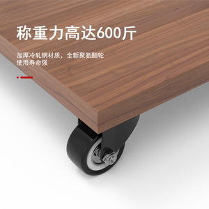 Rueda para Muebles de 1.5 Pulgadas con Placa de Montaje Fija, Diseño Industrial Silencioso - Product Image 3
