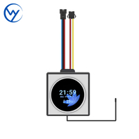 Interrupteur intelligent à bouton rotatif 12V 5A 60W avec écran LCD 1.3 pouces, contrôlé avec précision et longue durée, idéal pour la lumière miroir