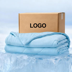 Couvre-lits rafraîchissants pour les dormeurs chauds, couvre-lit rafraîchissant doux, Queen, <span class=keywords><strong>bleu</strong></span> aqua, <span class=keywords><strong>90</strong></span> pouces x <span class=keywords><strong>90</strong></span> pouces - Product Image 1