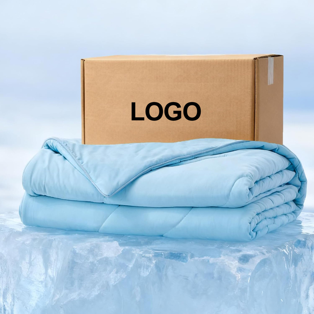 Cooling Comforters for Bed Hot Sleepers, Soft Cooling Comforter, Queen, Aqua Blue, 90" X 90" bedding