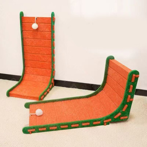 Griffoir pour chat en forme de L, litière pour chat tout-en-un, feutre résistant aux rayures, résistant à l'usure, jouets anti-rayures - Product Image 6