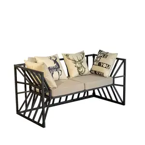 Nordic wrought iron studio sofa chairloft industrial style clothing store small sofa net celebrity shop single chair