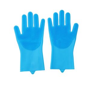 Champú de silicona ecológico para mascotas, guante de masaje de aseo, cepillo removedor de pelo de poliéster TPR para gatos, perros, animales pequeños, goma - Product Image 1