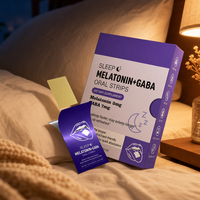 Bandes de mélatonine en gros pour un sommeil réparateur, patchs oraux à dissolution rapide avec GABA pour une meilleure qualité de sommeil