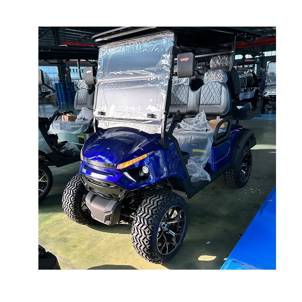 Baru dirancang Lithium Golf Cart 6 kursi listrik Golf Cart berburu Golf listrik