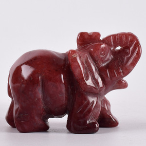 Colgante de ágata <span class=keywords><strong>roja</strong></span> de <span class=keywords><strong>jade</strong></span>, animal, cristal, elefante, cuarzo - Product Image 4