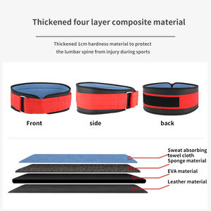 Cinturón de Protección Lumbar para Levantamiento de Pesas, Fitness, Sentadillas, Levantamiento de Pesas, Soporte Lumbar, Protección Abdominal - Product Image 3