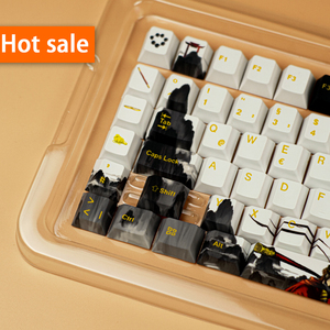 Diseño personalizable Goku Keycap Alemán <span class=keywords><strong>ISO</strong></span> de <span class=keywords><strong>Keycaps</strong></span> Oem Profile PBT Dye Sublimation Cartoon Custom <span class=keywords><strong>Keycaps</strong></span> - Product Image 1