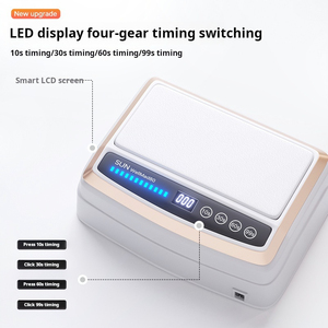 Lampe à ongles portable avec repose-mains, lampe de photopolymérisation UV LED double main haute puissance pour le séchage du gel, idéale pour salon - Product Image 2