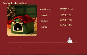 Lit de chat pliable en gros d'usine pour <span class=keywords><strong>la</strong></span> maison de cube de chat d'intérieur et est livré avec un coussin et un jouet de boule de fourrure pour lit de chat multi-petits animaux de compagnie - Product Image 5