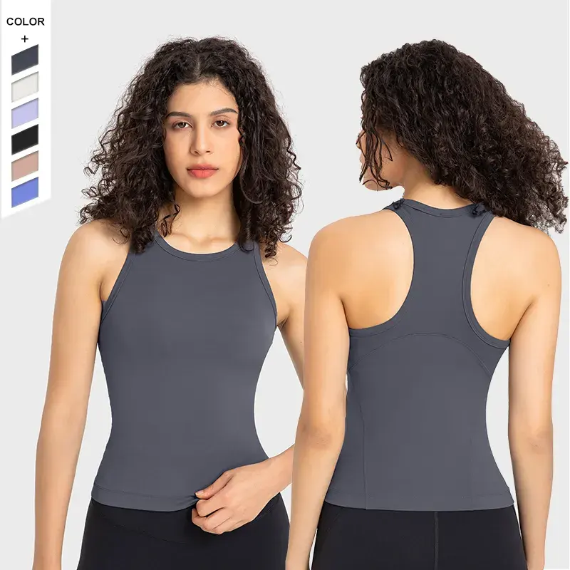 Algodão Workout Tank Tops Atacado das Mulheres Respirável Colete Sem Mangas Versátil Fitness Yoga Vest para a Mulher