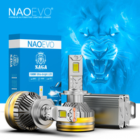 Phares LED NAOEVO, vente en gros d'usine, double tube en cuivre, 200w, 24000lm, faisceau haut et bas, ampoule LED H11 pour voiture, phare LED