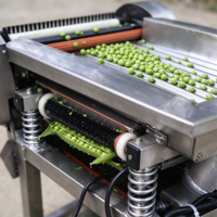Machine automatique de décorticage de pois verts frais et de soja, capacité 100 kg/h