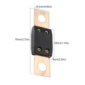 Fusibile Mega <span class=keywords><strong>NAL</strong></span> 30A-500A32V grande foro piatto per auto fusibile modificato con categoria di prodotto a bullone-fusibili e fusibili - Product Image 2