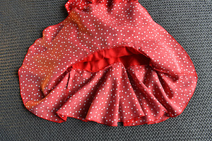 New Product Express Sewing a Sleeveless Korean Party Casual Layered <b>Red</b> Dress for Girl Child Kid - Product Image 6
