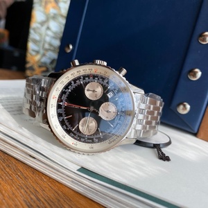 Reloj Mecánico de Lujo para Hombre, de Acero Inoxidable de Alta Calidad, Estilo Aviador B01, con Tres Esferas Integradas y Cubierta Transparente - Product Image 4