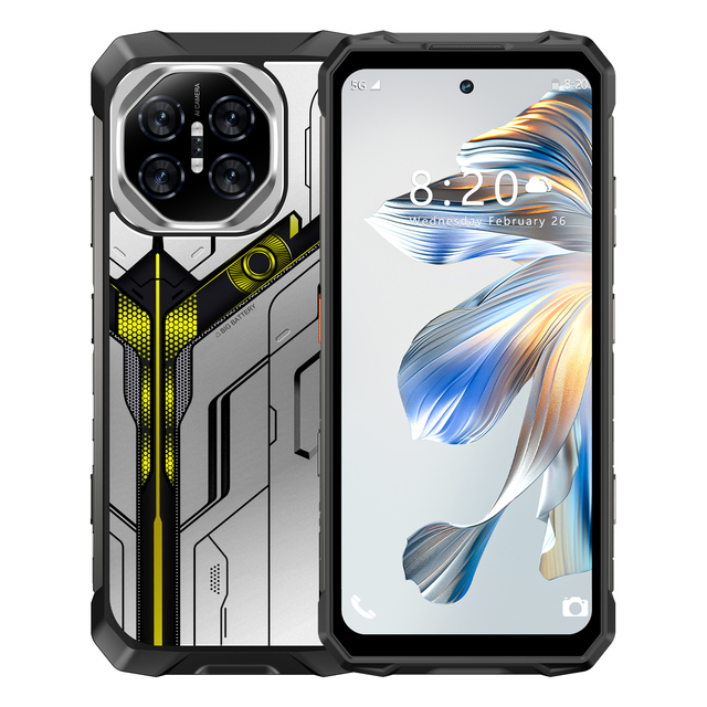 2025 New RuggedX 6.8 Inch IP68 Waterproof Dustproof 32MP+68MP Rugged Phone 8GB+128GB 10000mAh Android14 Rugged Smartphones