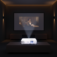 Proyector LCD Epson CB-X06 1080P 3D con 3600 ANSI Lúmenes Integrados para Oficina, Hogar, Entrenamiento, Enseñanza, Conferencias y Uso Comercial