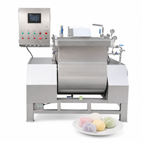Machine à Cuire la Pâte à Mochi HJ-300, Cuiseur Vapeur pour Pâte à Mochi, Machine à Fabriquer la Pâte à Mochi avec Déversement Hydraulique Inclinable et Verrouillage