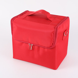 Estuche de cosméticos profesional, bolsa portátil de gran capacidad, bolsa de almacenamiento de uñas multicapa, caja de herramientas de bordado y maquillaje de peluquería - Product Image 5