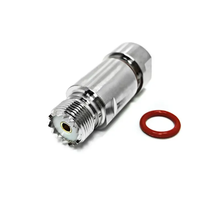 Connecteur Jack Femelle UHF SO239 sans soudure pour câble LDF4-50A HELIAX de 1/2 pouce, fourni par l'usine, de la marque Andrew RF Coax, Connecteurs Coaxiaux