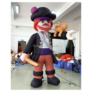 Personnage publicitaire gonflable de chef pizzaiolo, modèle de dessin animé, mascotte gonflable d'extérieur pour <span class=keywords><strong>restaurant</strong></span> et pizzeria - Product Image 6