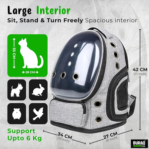Wholesale Bubble Cat <b>Backpack</b> Space Pet <b>Carrier</b> with Transparent Window Ergonomic Design and Breathable Ventilation - Product Image 4